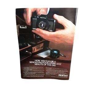 1979 Pentax Auto 110 Vintage Print Ad Mini SLR Camera Photography
